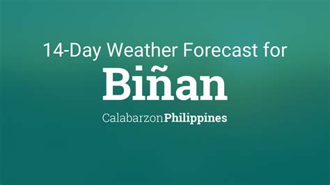 Biñan, Philippines Weather Conditions .